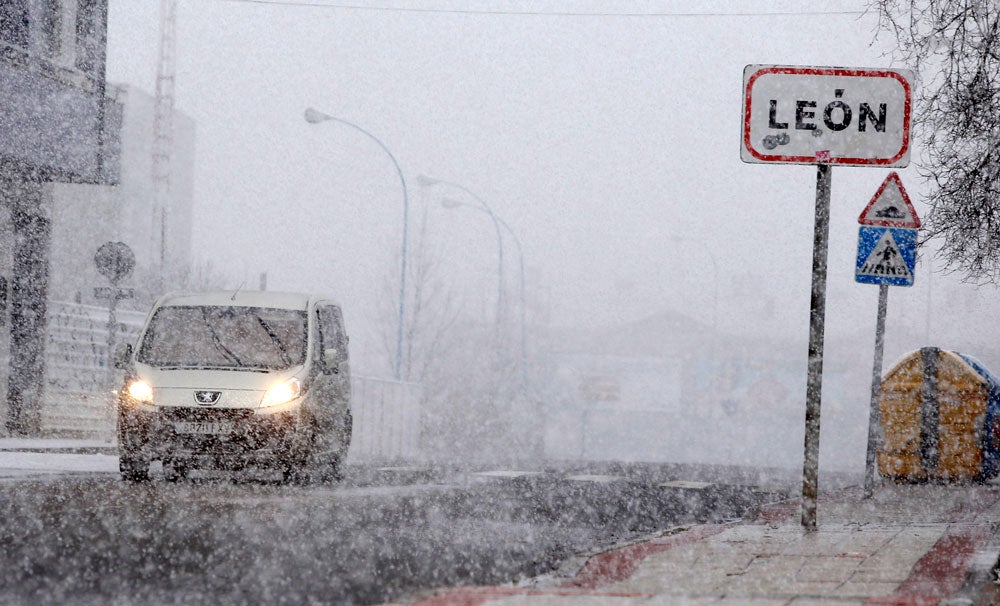 La nieve cubre la provincia de León