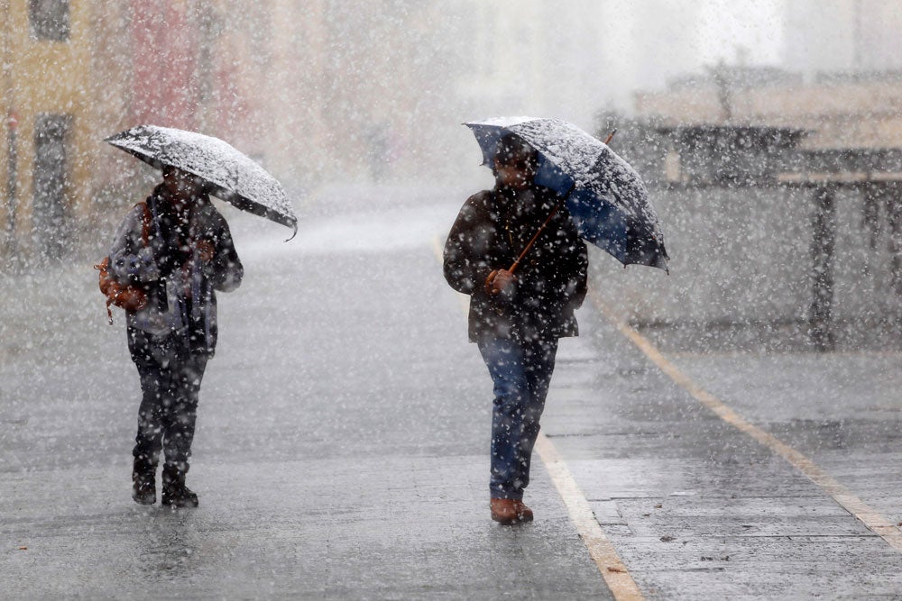 La nieve cubre la provincia de León
