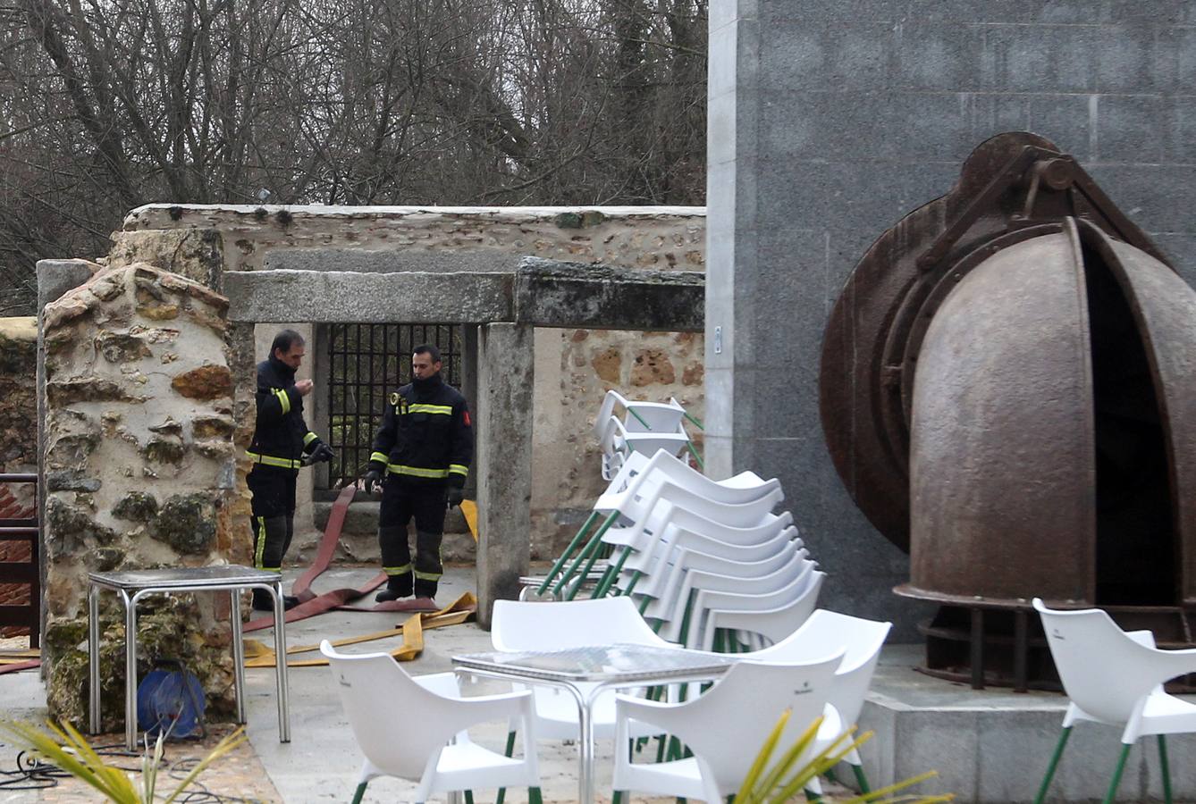 Temporal de lluvia y viento en Segovia