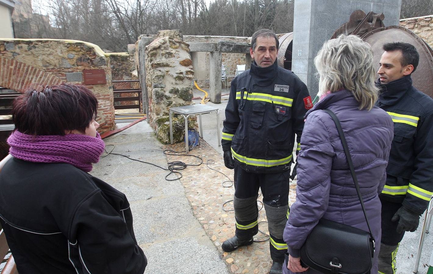 Temporal de lluvia y viento en Segovia