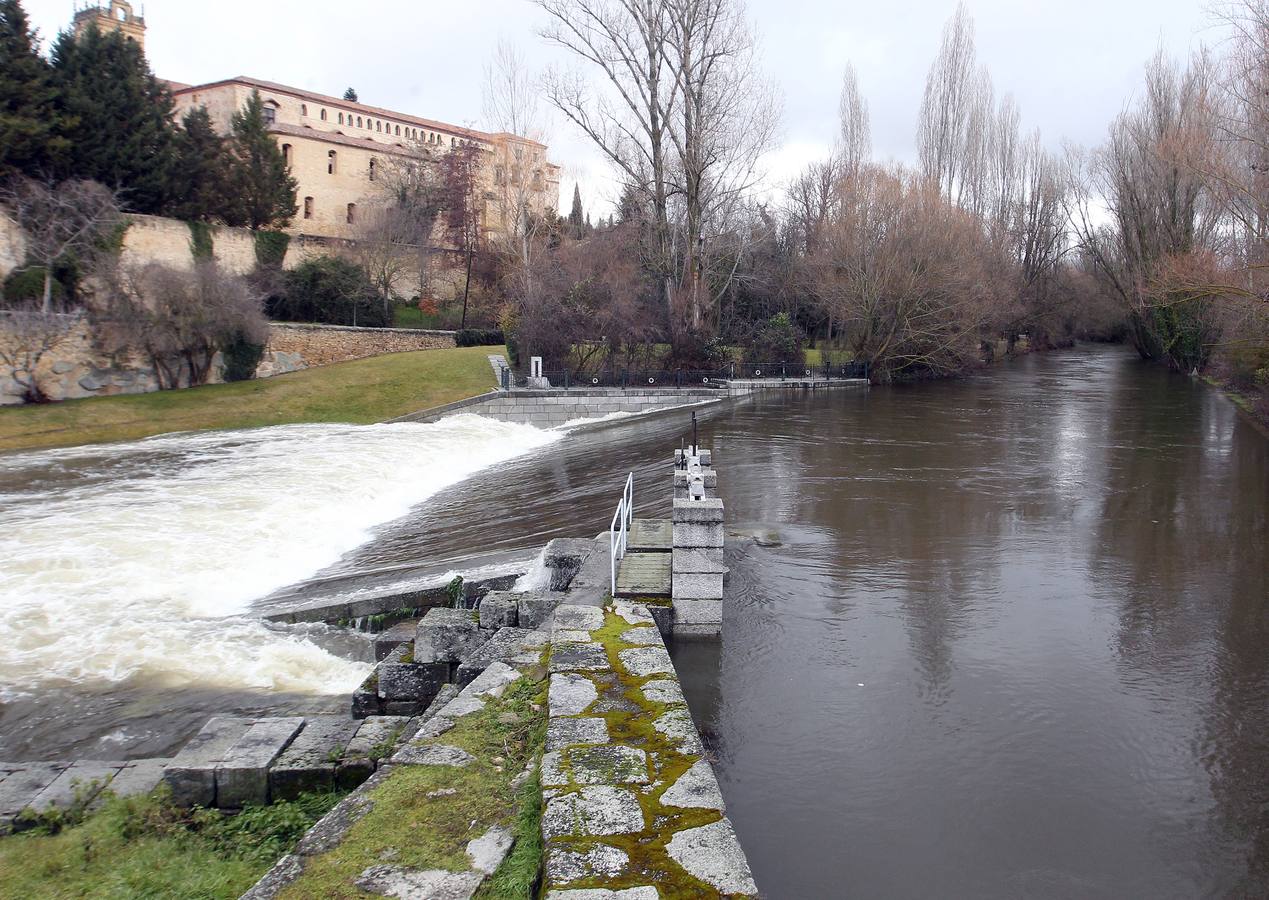 Temporal de lluvia y viento en Segovia