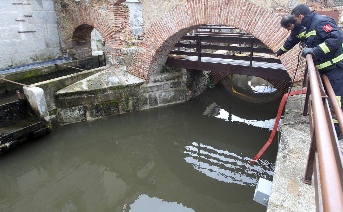 Temporal de lluvia y viento en Segovia