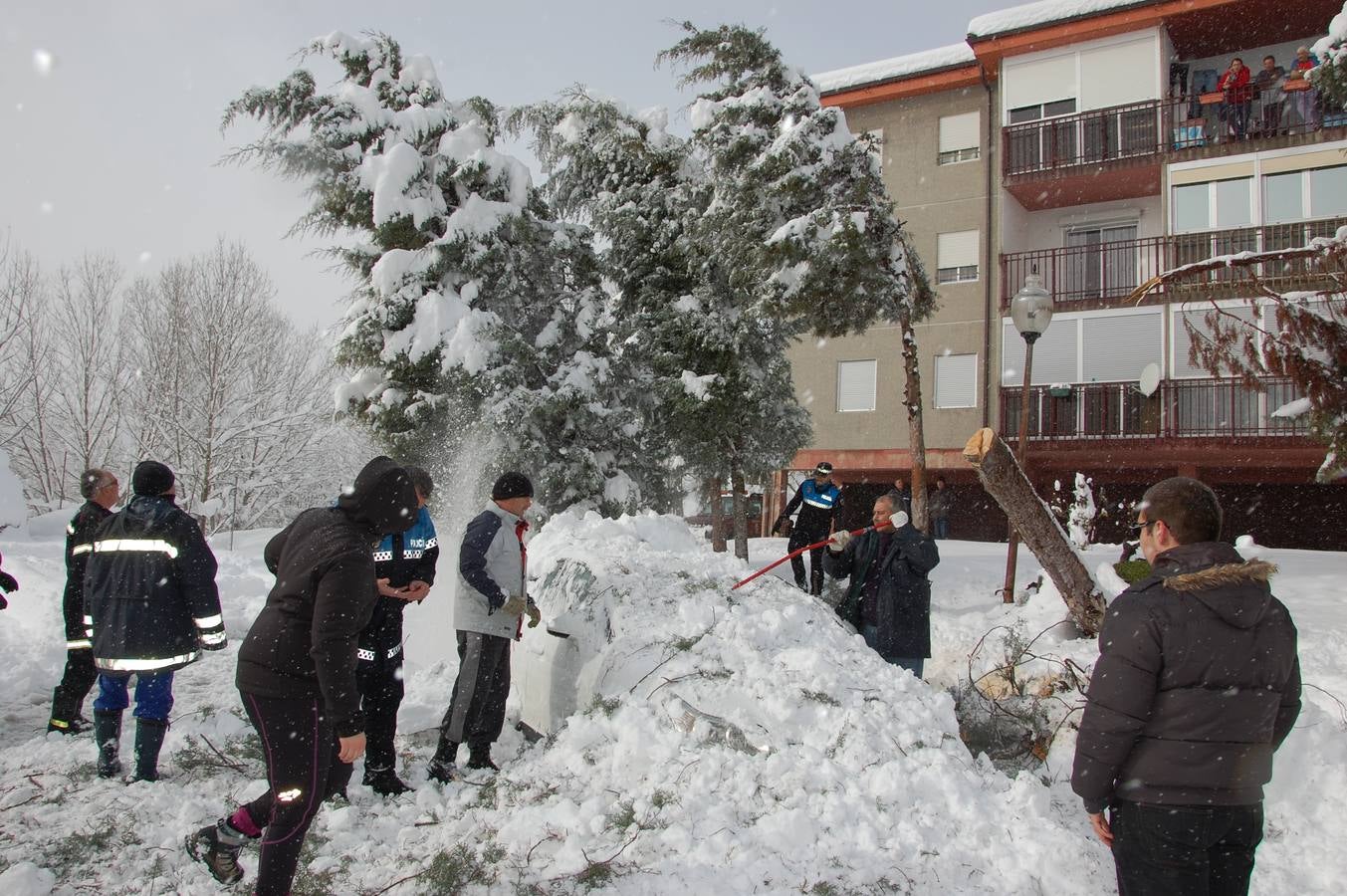 Nevada en Guardo (Palencia)