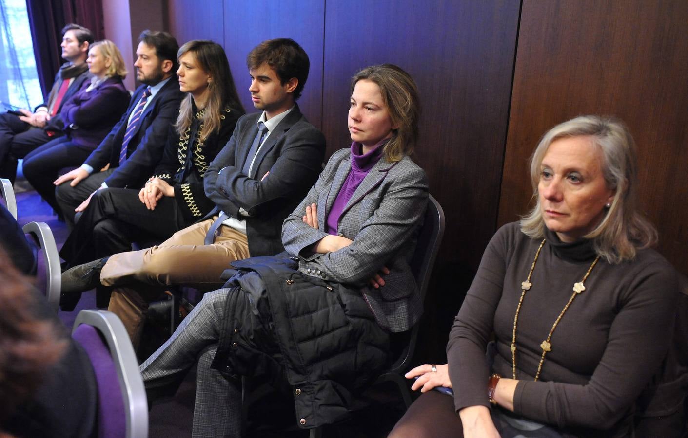 Jesús García y María de Paz Hernández (Extrusiones Metálicas Europeas); Jorge Cantero (DCSystem Ibérica); Ángela de Miguel (CVE);Sergio Abajo (El Norte);Mónica Vega (Banco Sabadell); y Ana Alonso (El Norte).