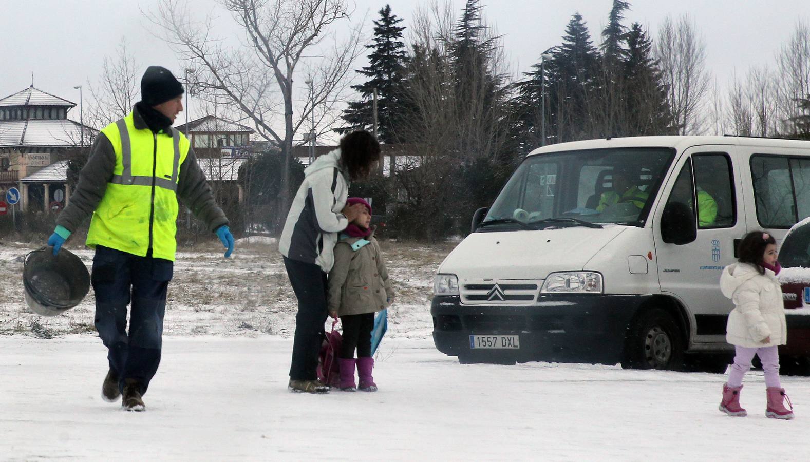 Nieve en la capital segoviana.