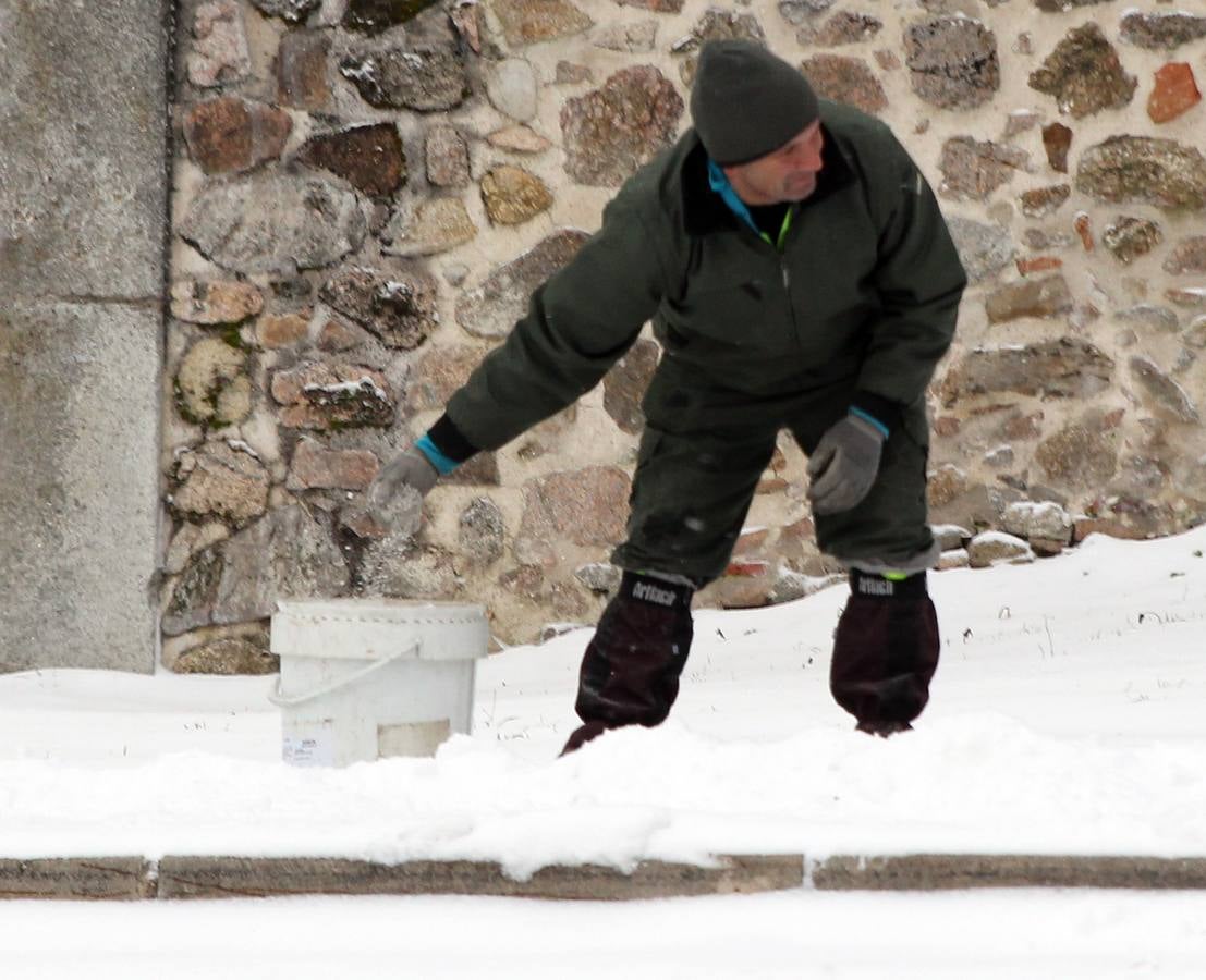 Nueva jornada de nieve en Segovia