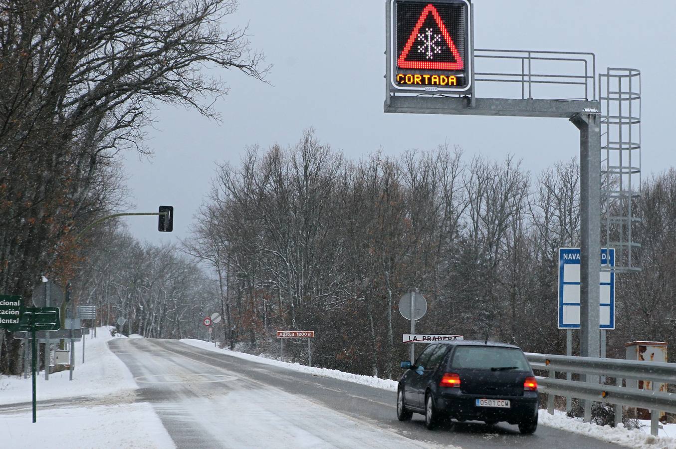 Nueva jornada de nieve en Segovia