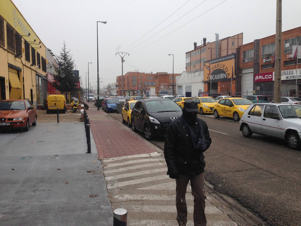 Primeros copos en el polígono de Argales.