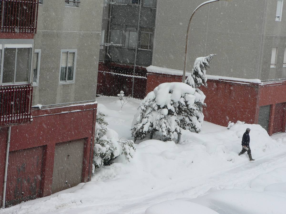 Nieve en Velilla y Guardo (Palencia)