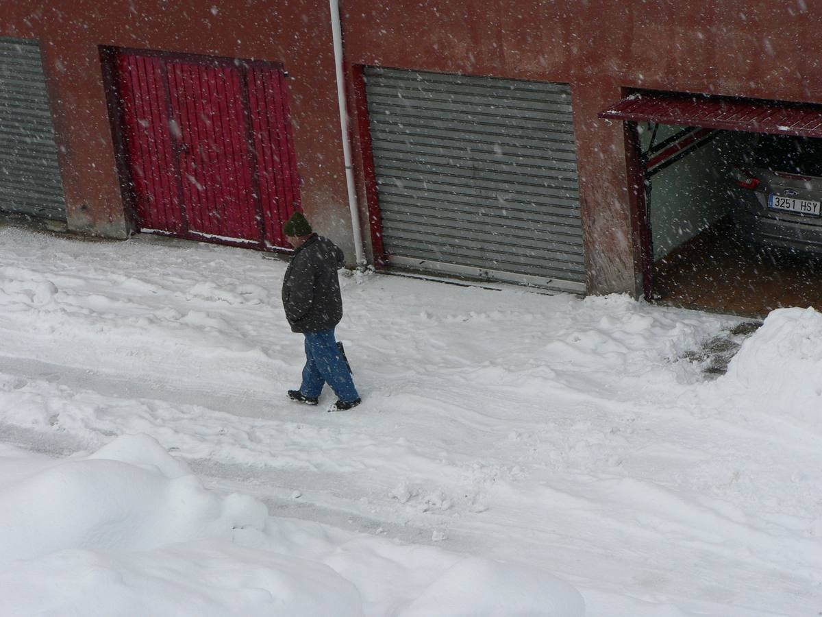 Nieve en Velilla y Guardo (Palencia)