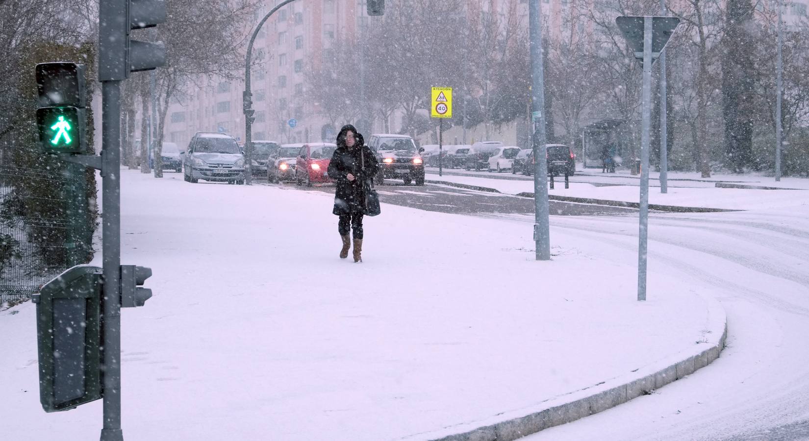 Nueva jornada de nieve en Valladolid