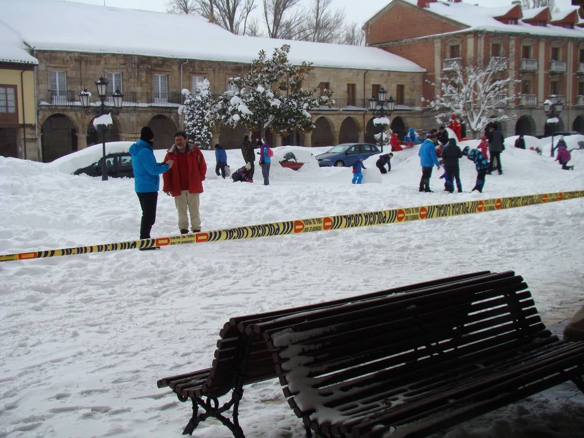 Nieve en Aguilar de Campoo