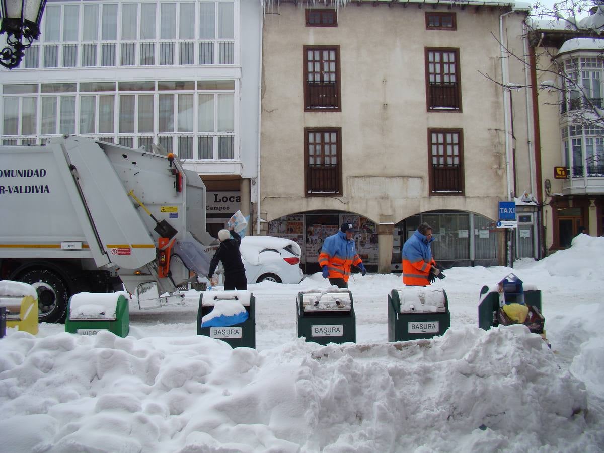 Nieve en Aguilar de Campoo