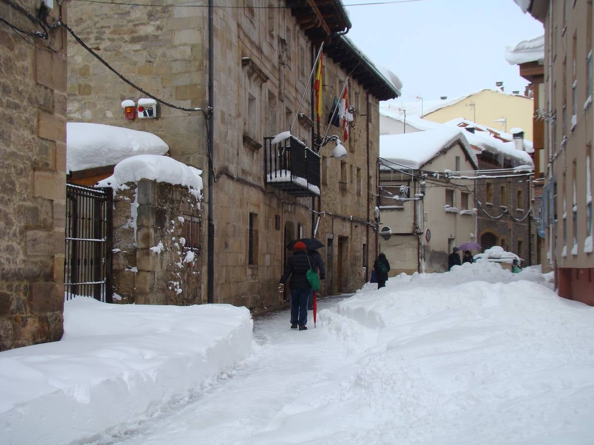 Nieve en Aguilar de Campoo