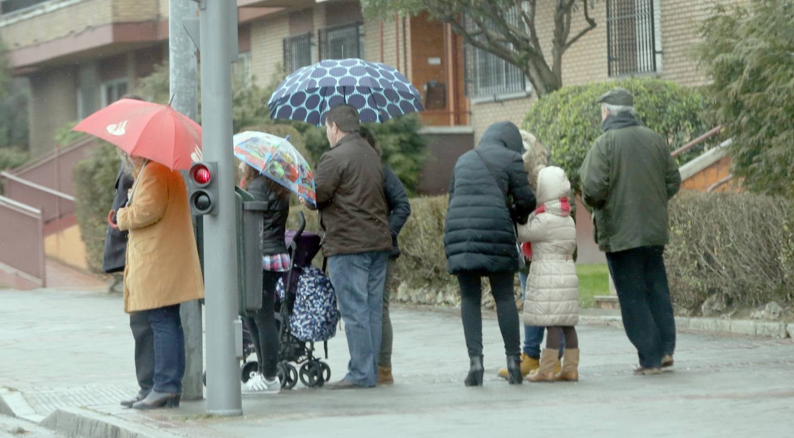 Frío y lluvia en Valladolid
