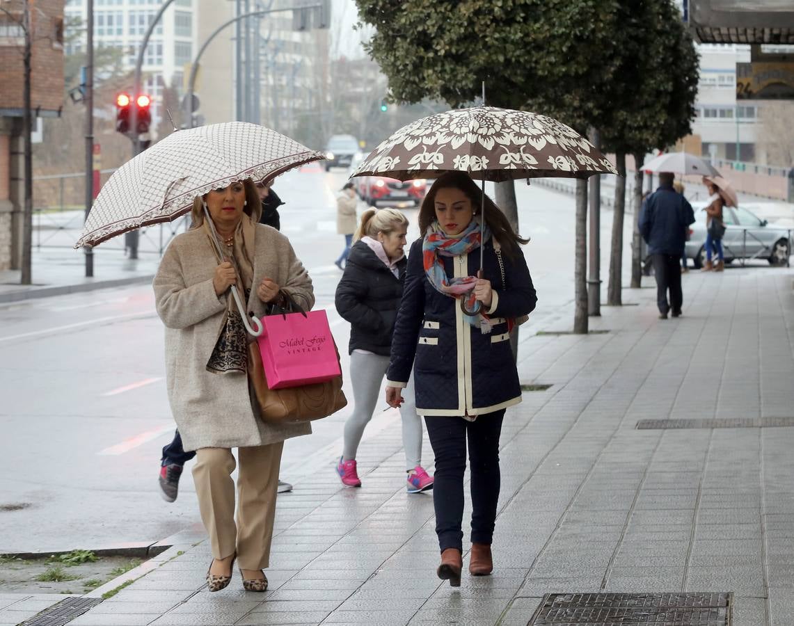 Frío y lluvia en Valladolid