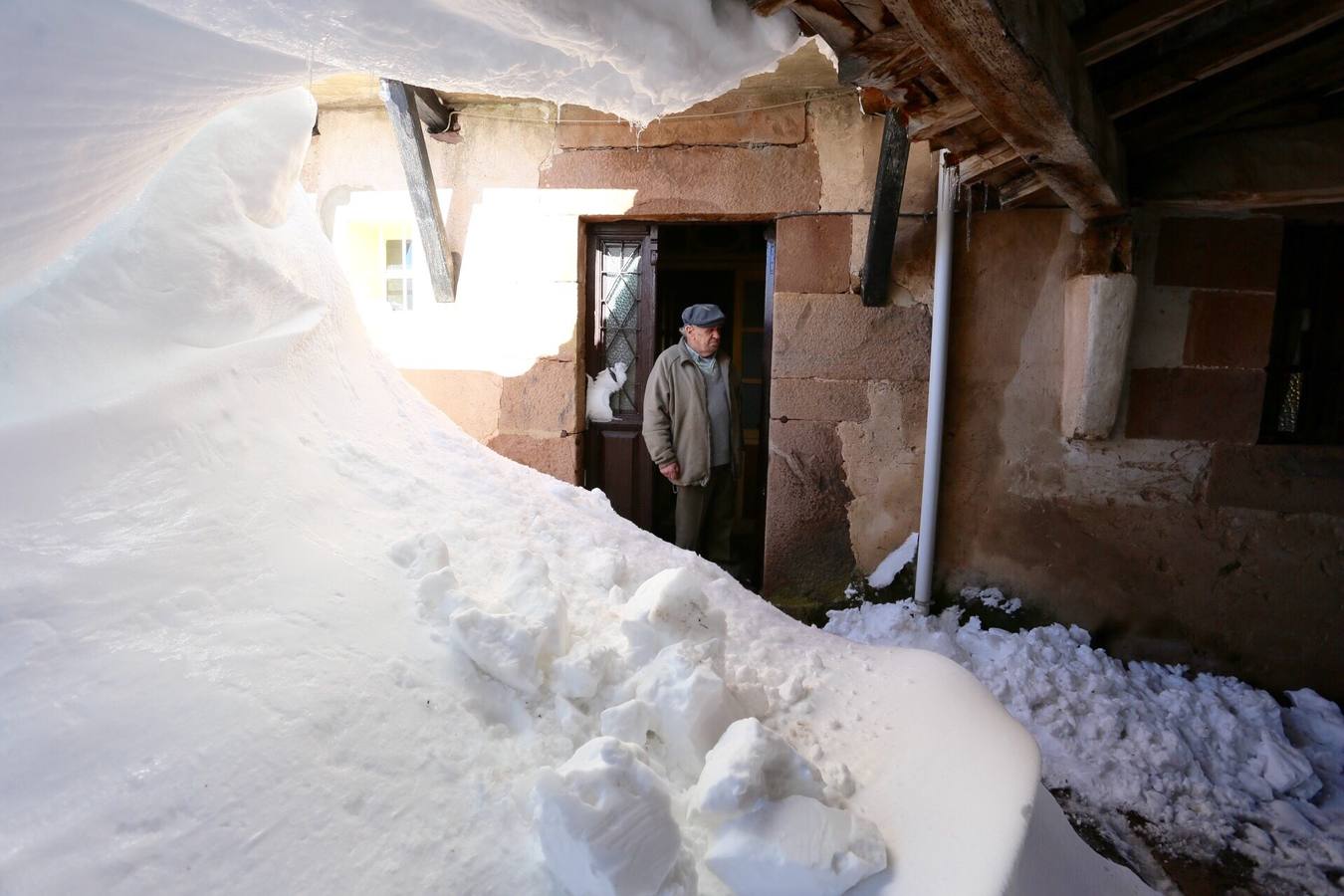 Graciano de 88 años incomunicado en su domicilio de la localidad palentina de Salcedillo.