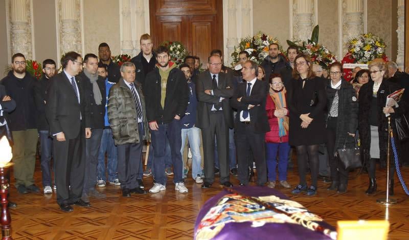 Capilla ardiente de José María Hernández en la Diputación de Palencia