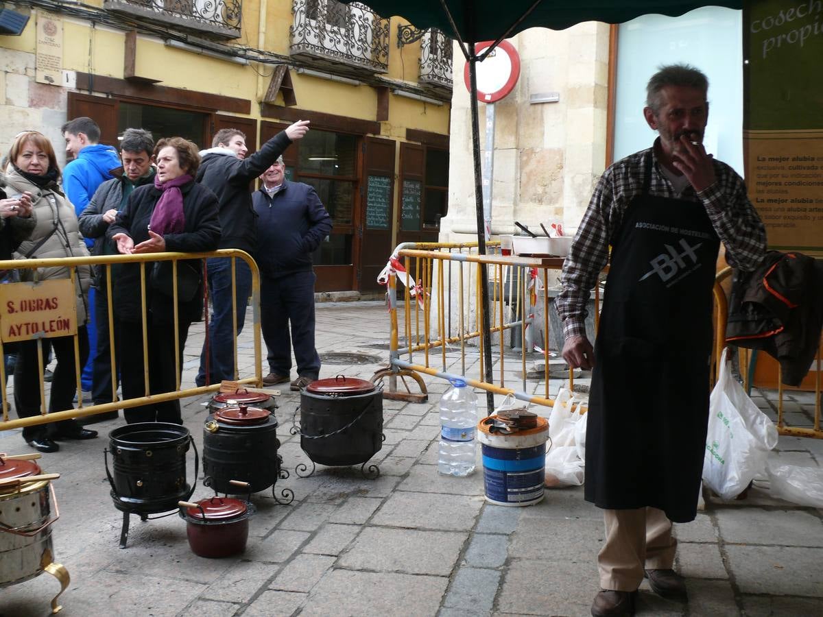 Olla ferroviaria en el barrio Húmedo de León