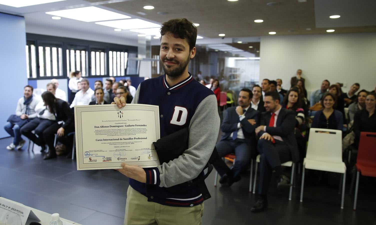 Clausura del Curso Internacional de Sumiller en la Escuela Internacional de Cocina de Valladolid