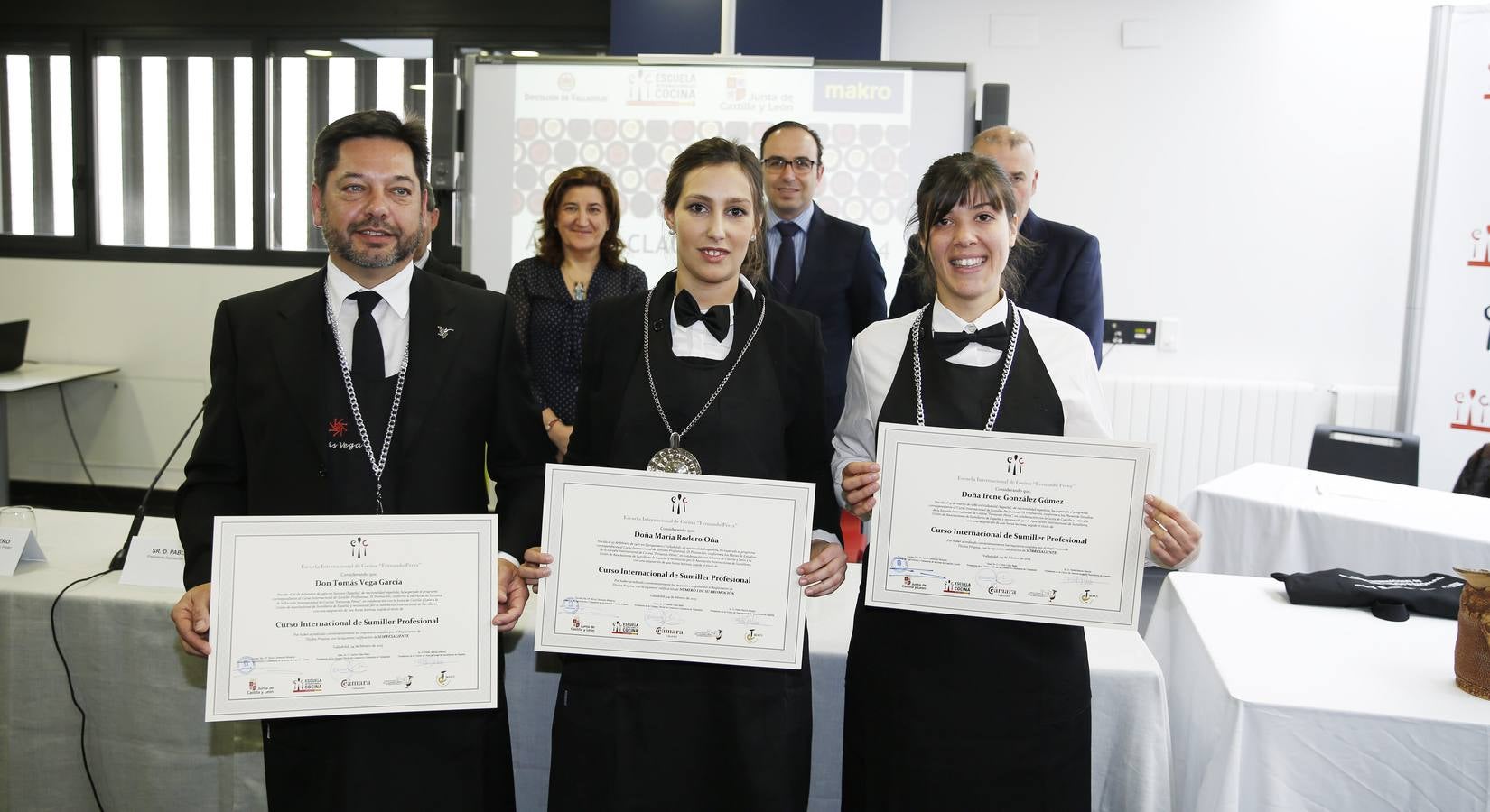 Clausura del Curso Internacional de Sumiller en la Escuela Internacional de Cocina de Valladolid