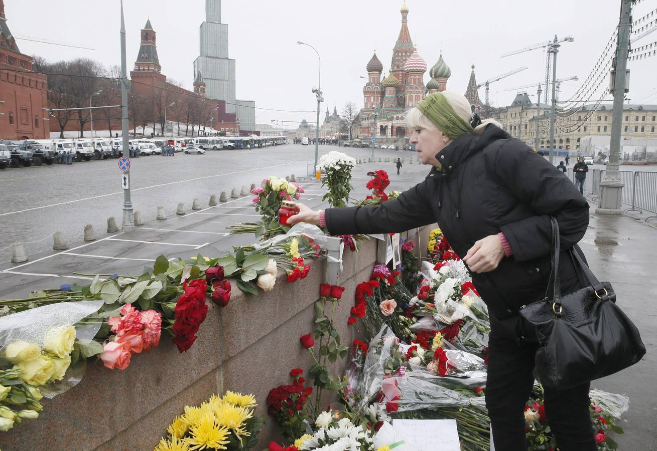 Marcha en memoria del opositor Nemtsov