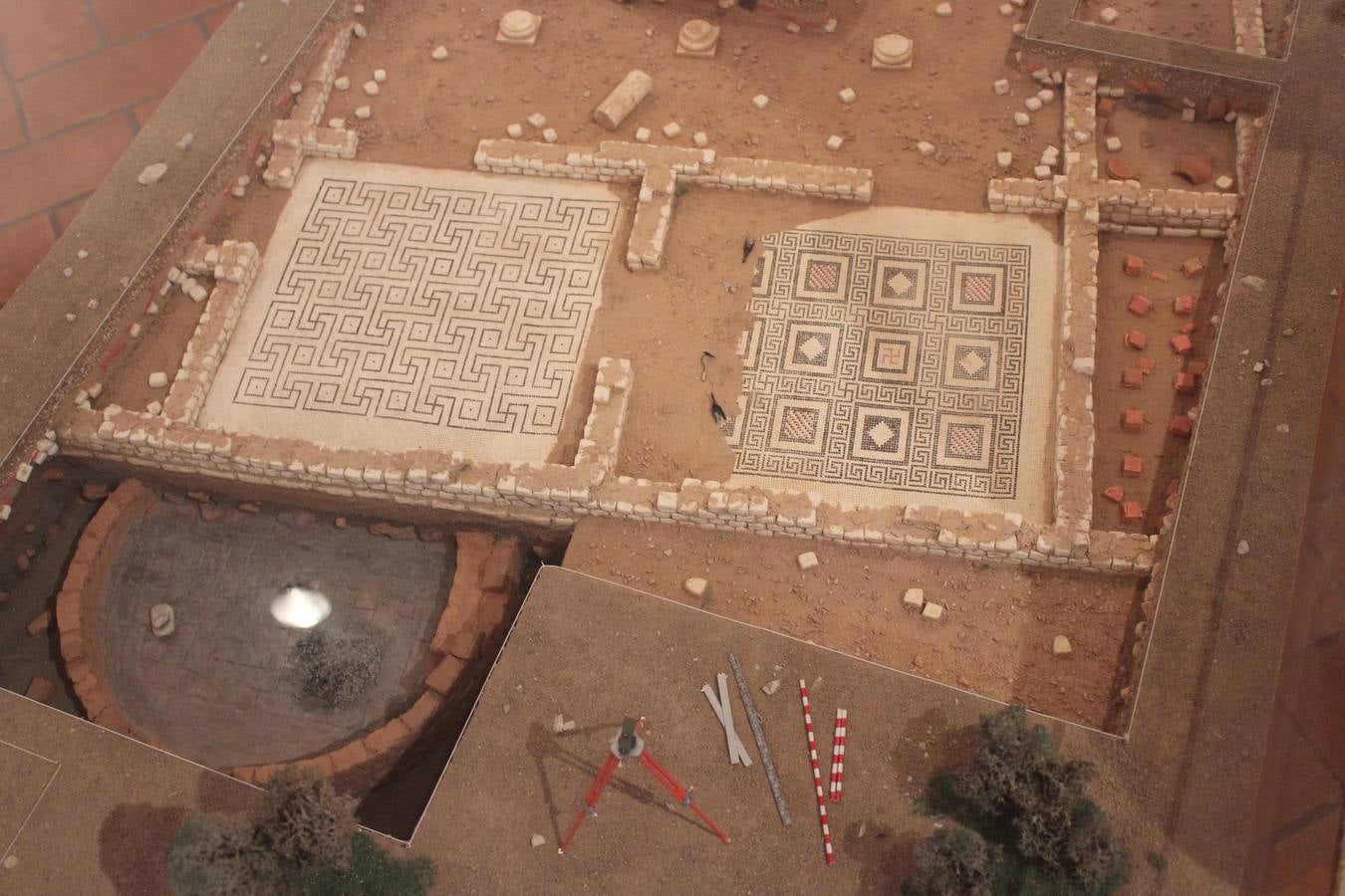 Maqueta modelo de una excavación.