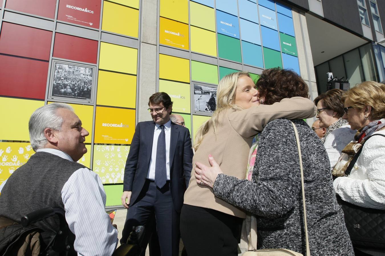 Inauguración del mural homenaje a las víctimas del terrorismo en Salamanca
