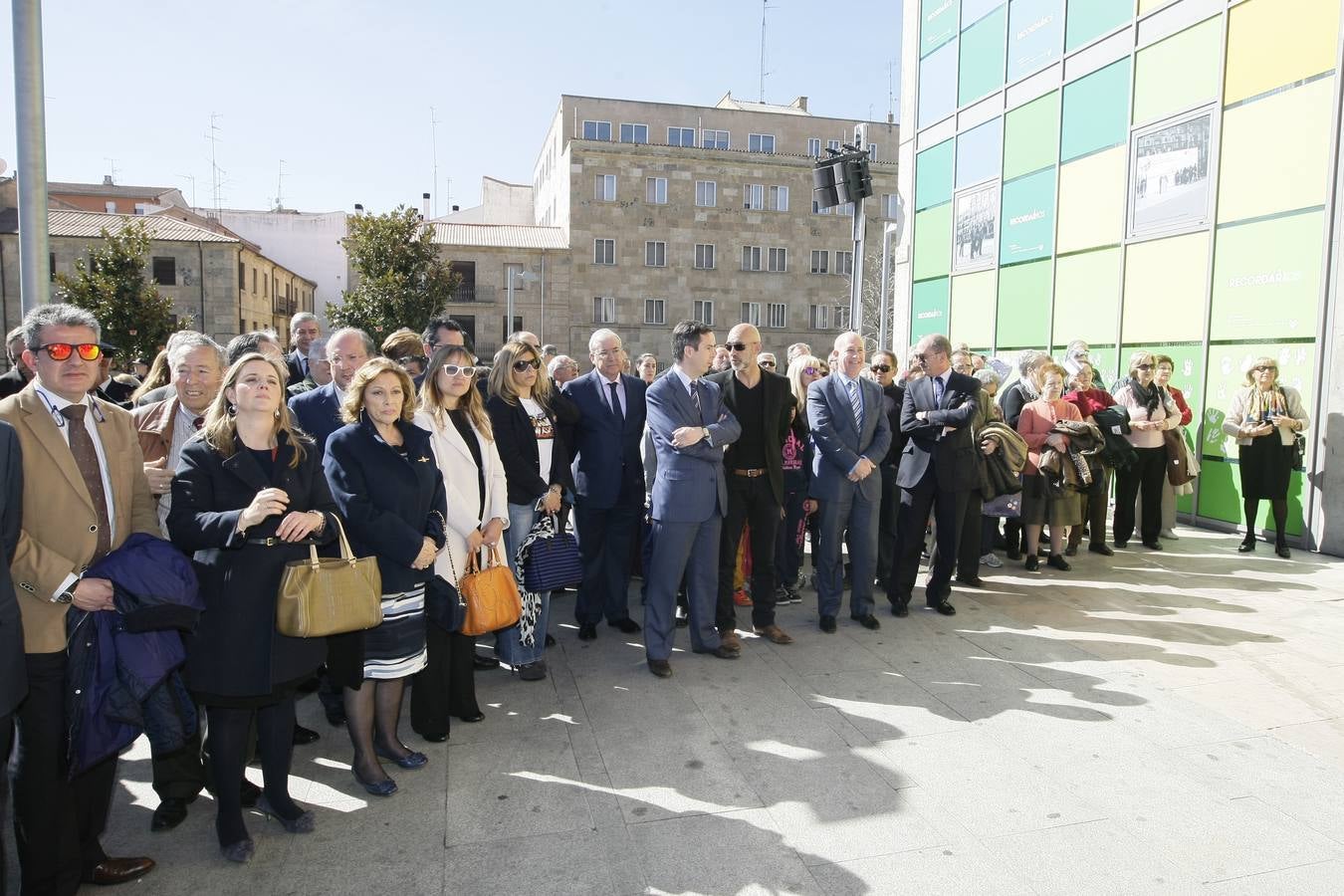 Inauguración del mural homenaje a las víctimas del terrorismo en Salamanca