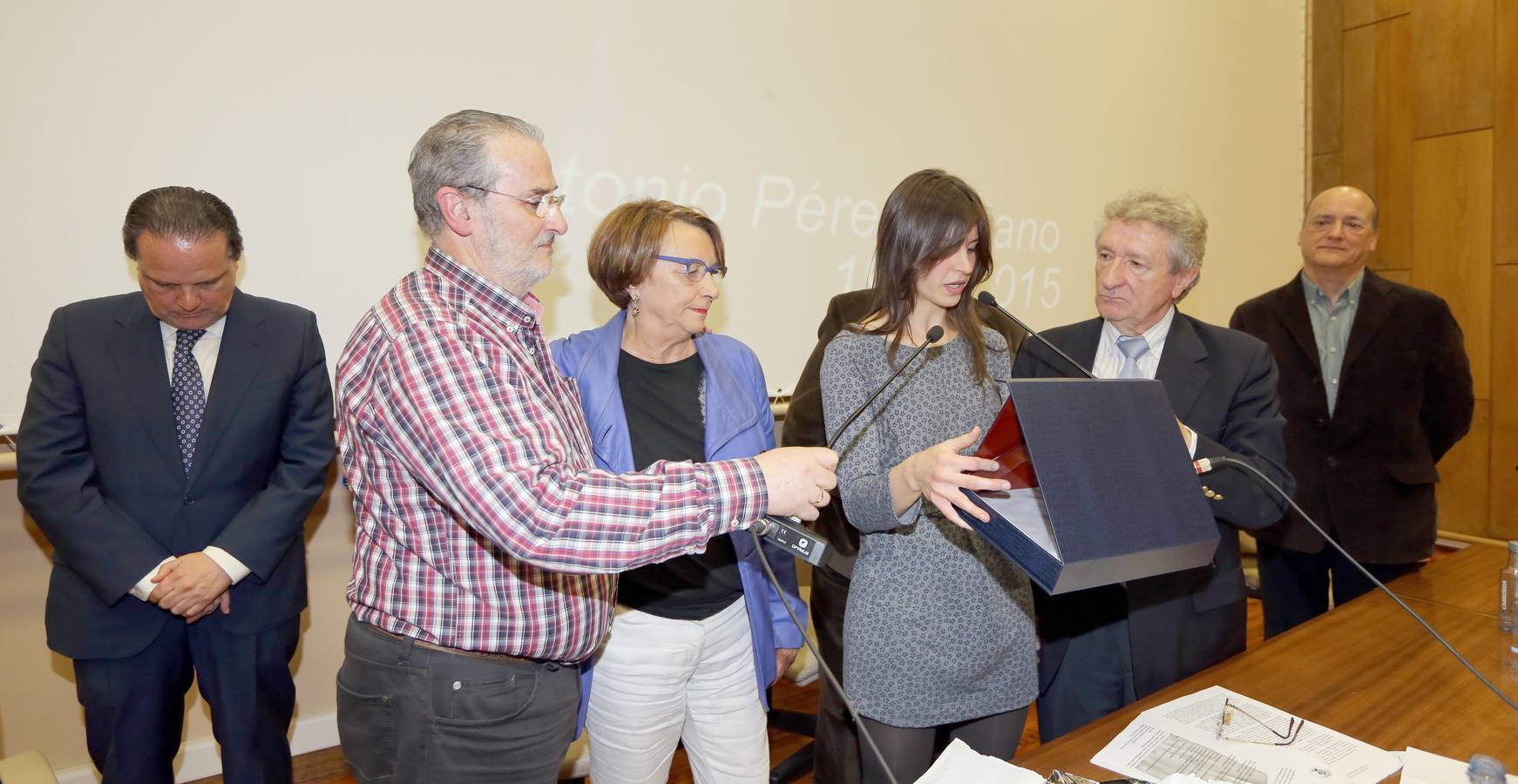 Homenaje póstumo al exdiputado del PSOE Antonio Pérez Solano