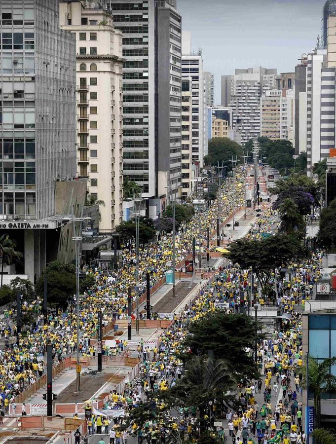 Protesta en Brasil contra Dilma