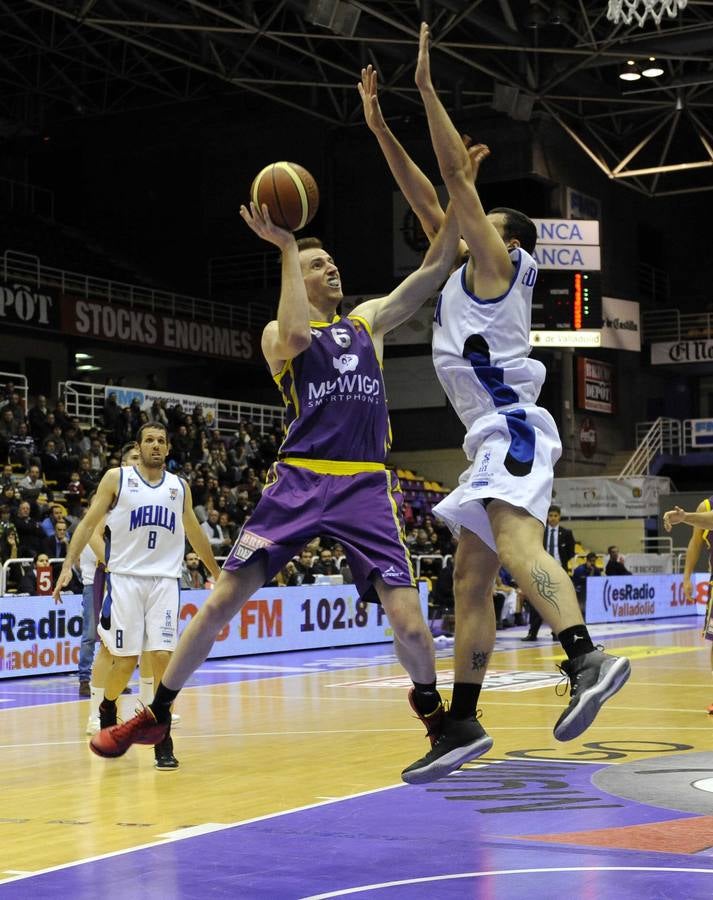 Partido de baloncesto entre el MyWigo Valladolid y el Melilla (72-63)