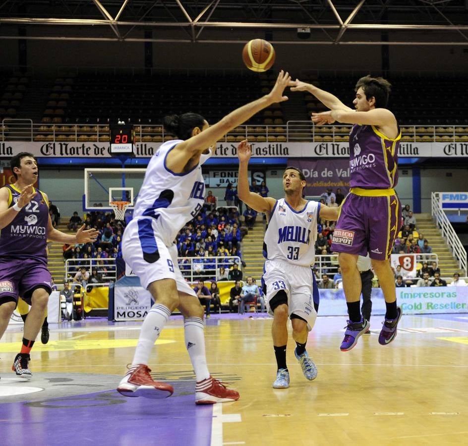 Partido de baloncesto entre el MyWigo Valladolid y el Melilla (72-63)