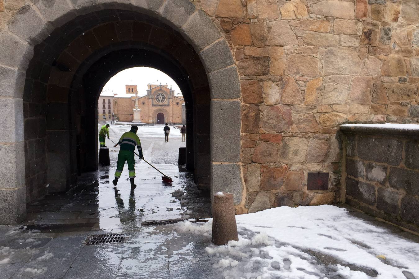 Nieve en Ávila.