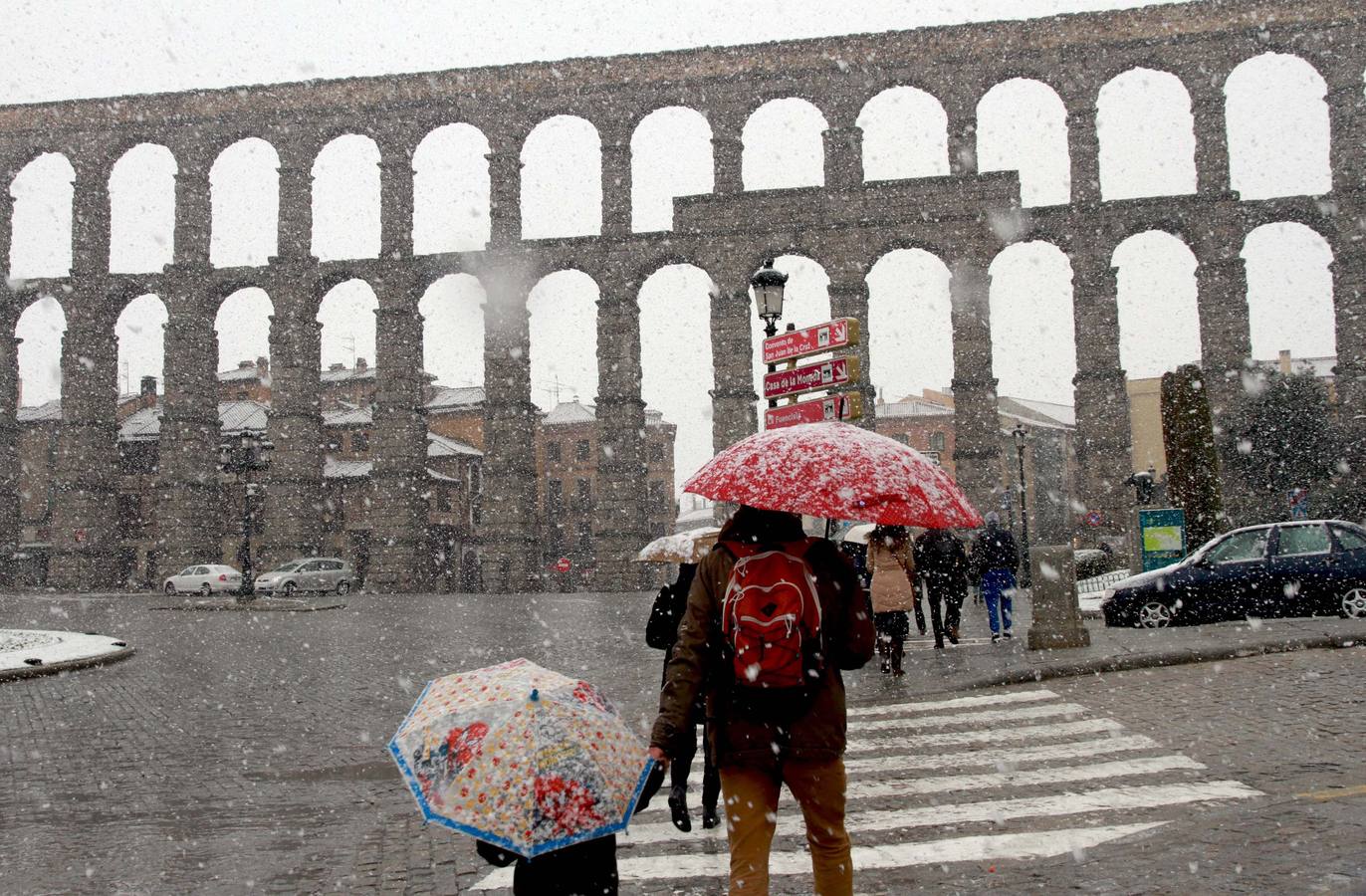 Nieve en Segovia