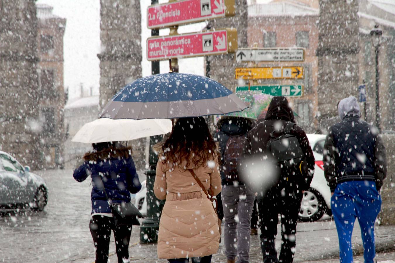 Nieve en Segovia