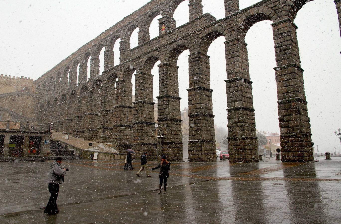 Nieve en Segovia