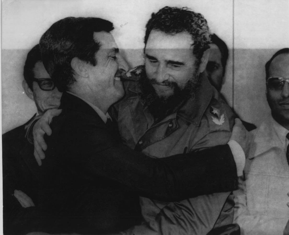 Con Castro, durante un viaje a Cuba en 1978.