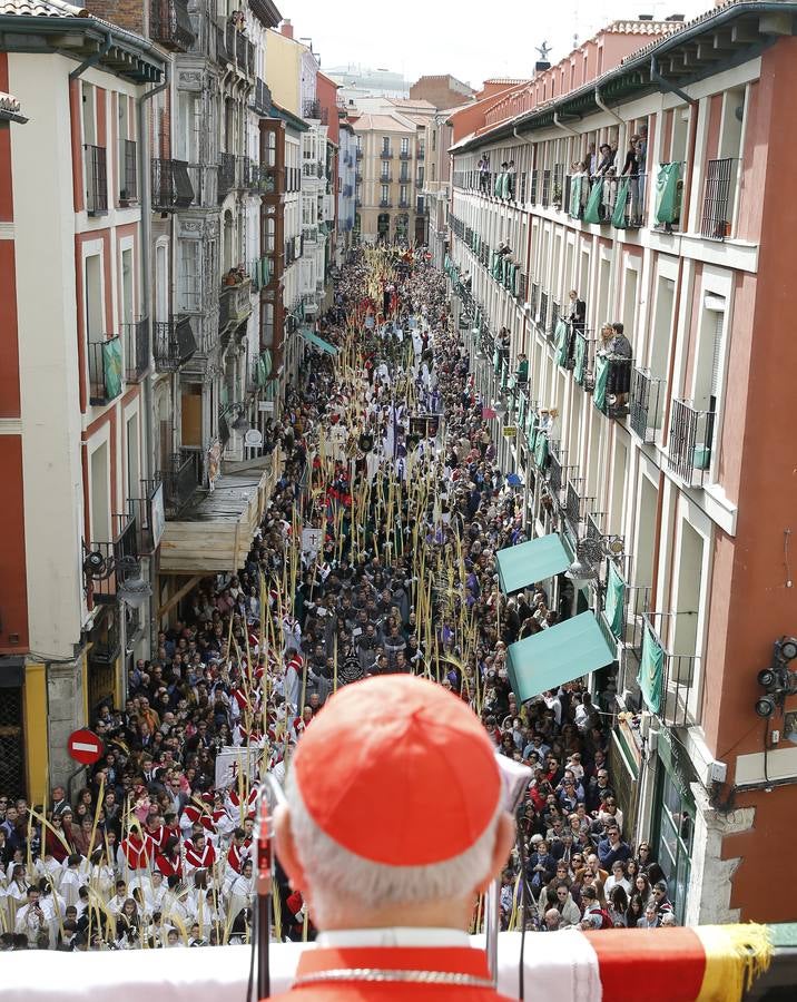 Multitudinaria procesión de las Palmas en Valladolid (1/2)