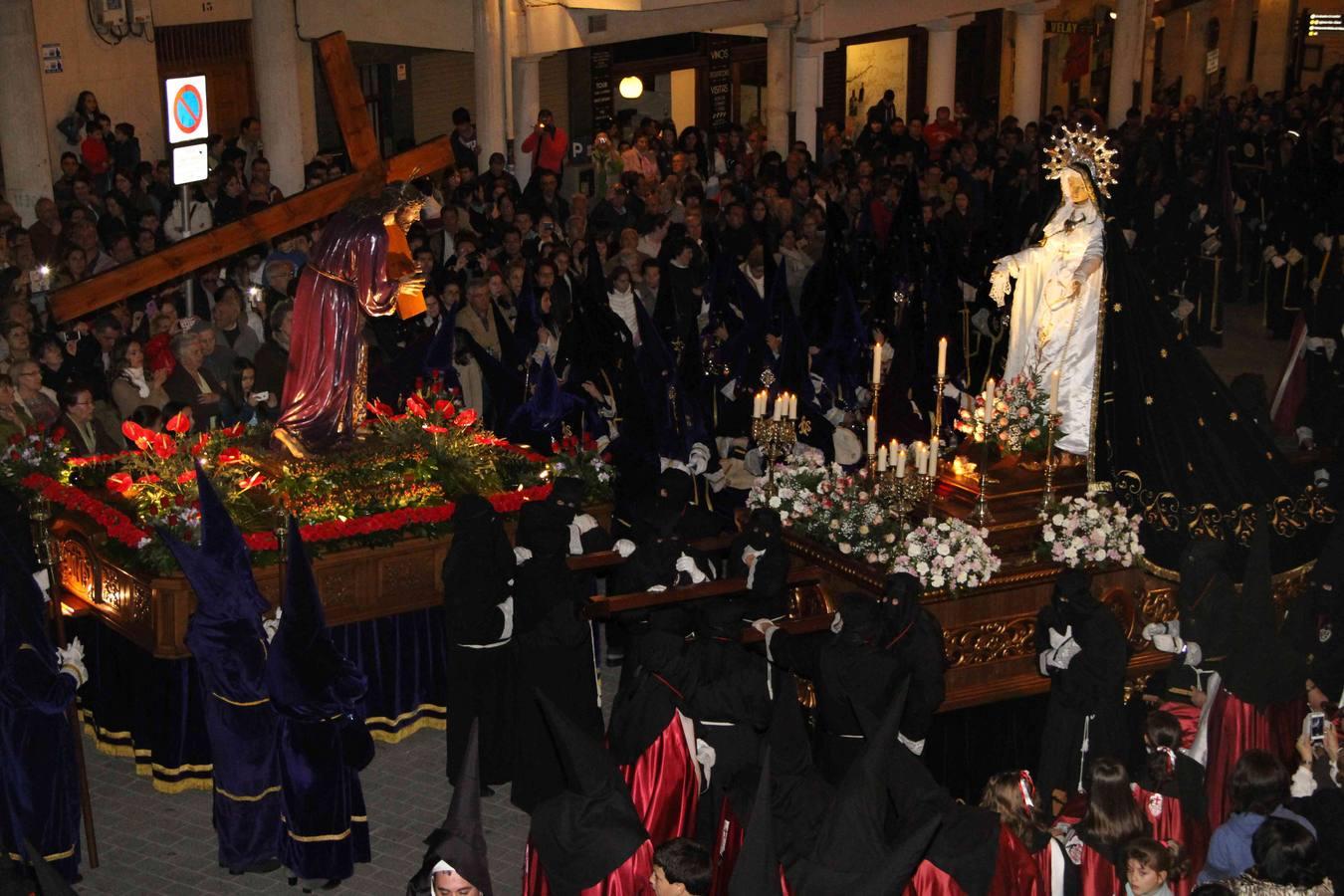 Procesión del Encuentro en Peñafiel (Valladolid)