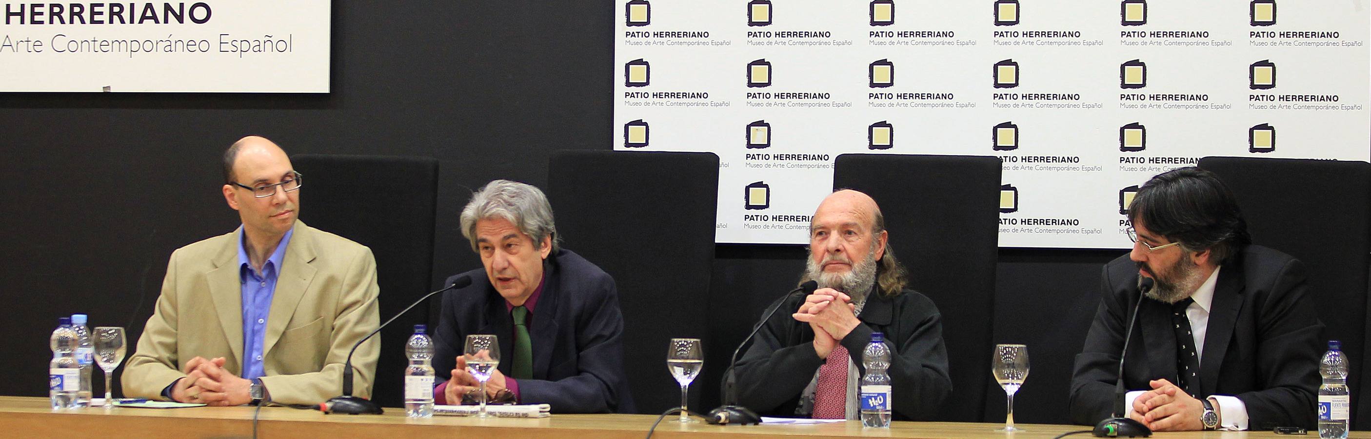 Desde la izquierda, Edson Zampronha, Jesús Legido, Claudio Prieto y Diego Fernández Magdaleno, junta directiva de la Asociación de Compositores e Intérpretes de Castilla y León.