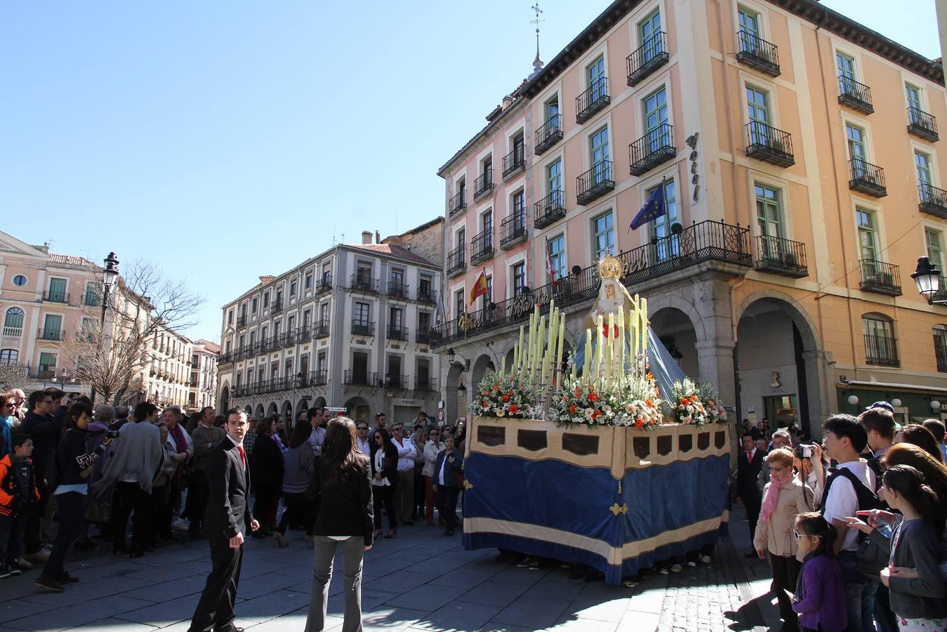 Procesión del encuentro en Segovia