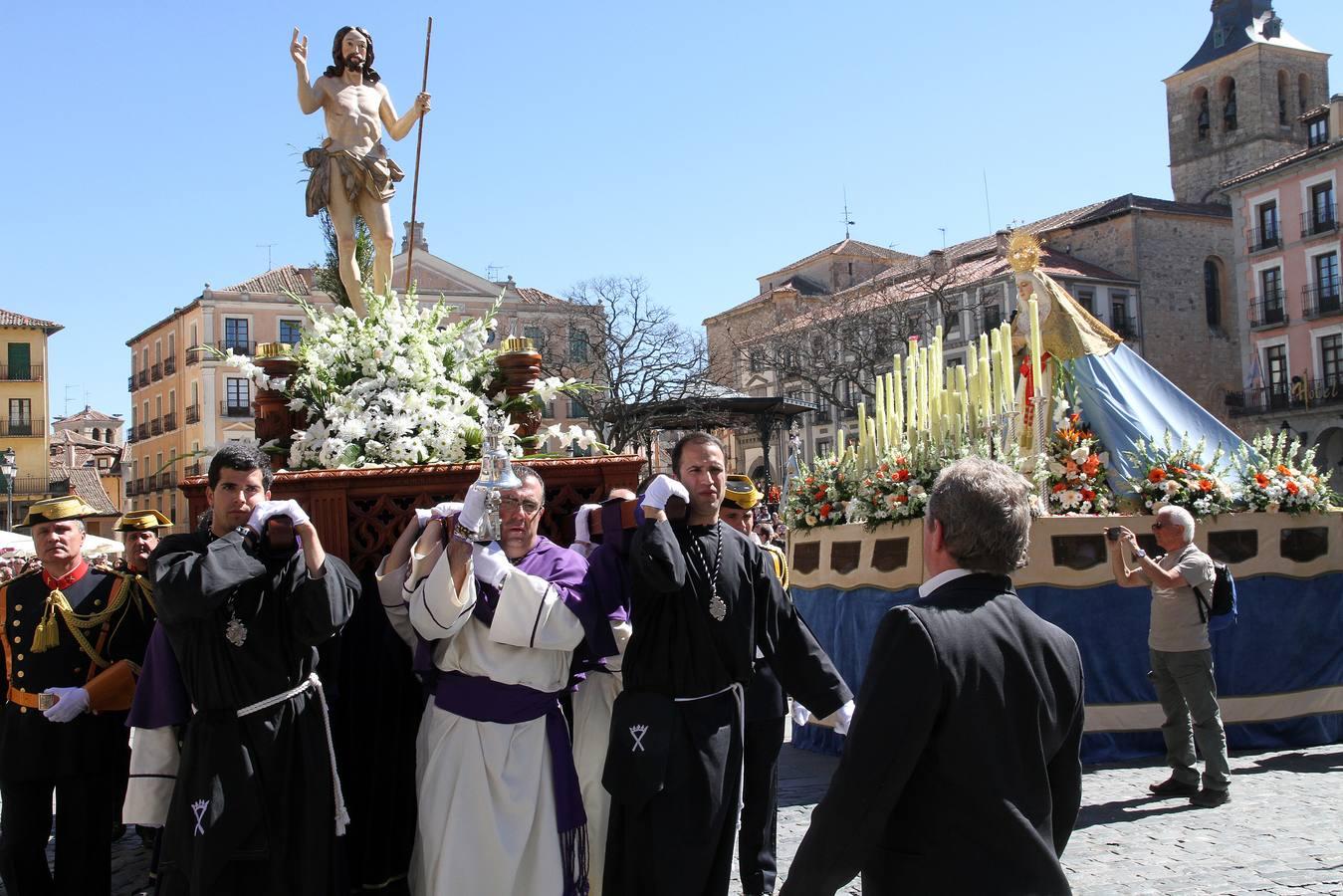 Procesión del encuentro en Segovia