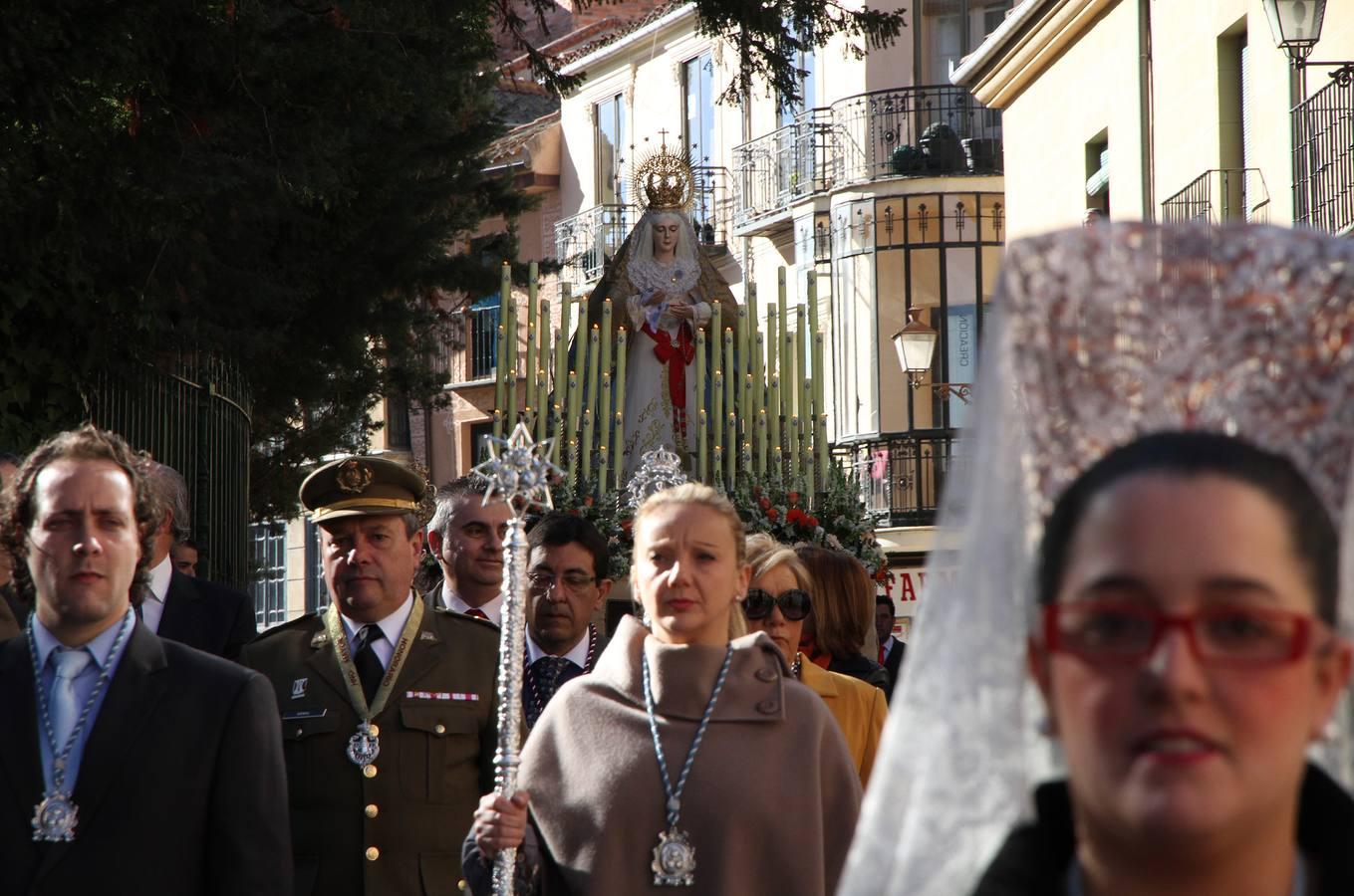 Procesión del encuentro en Segovia