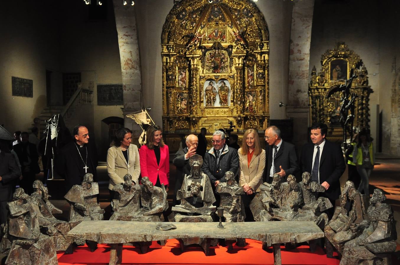 Inauguración de la exposición de Venancio Blanco en Alba de Tormes (Salamanca)