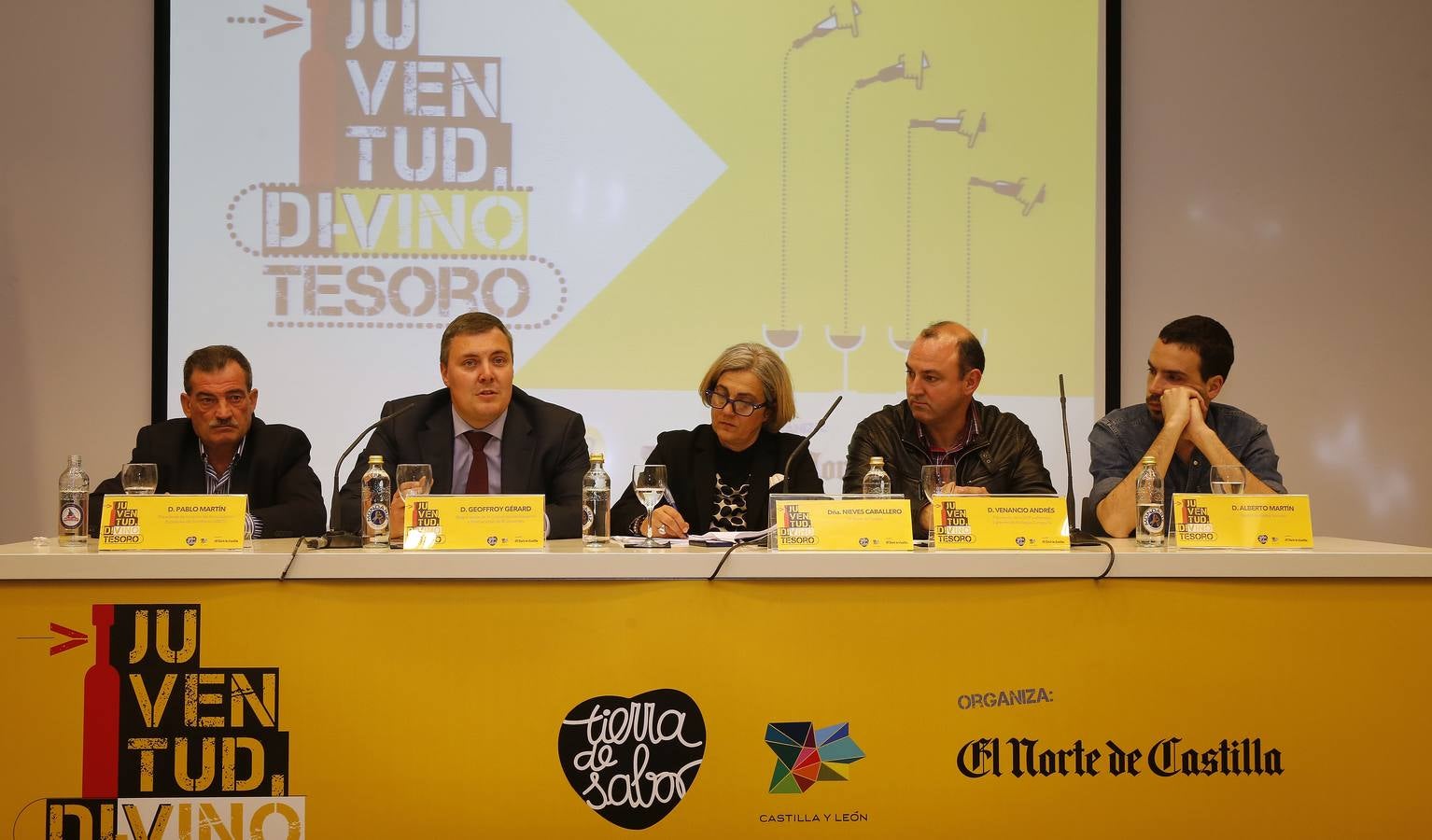 Pablo Martín, Geoffroy Gérard, Nieves Caballero, Venancio Andrés y Alberto Martín,