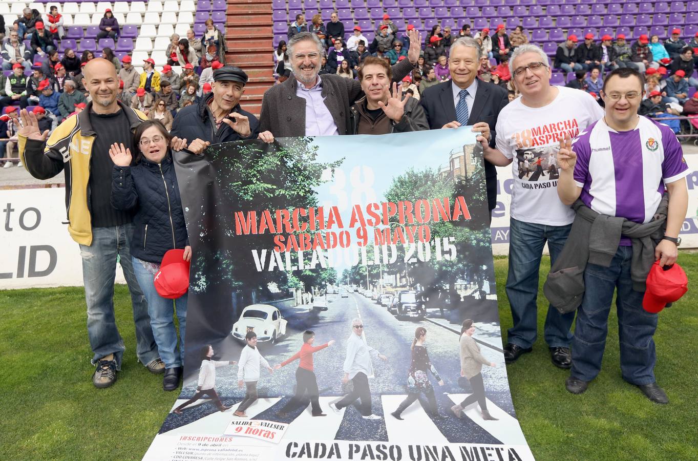 Presentación de la 38 Marcha Asprona en el estadio José Zorrilla