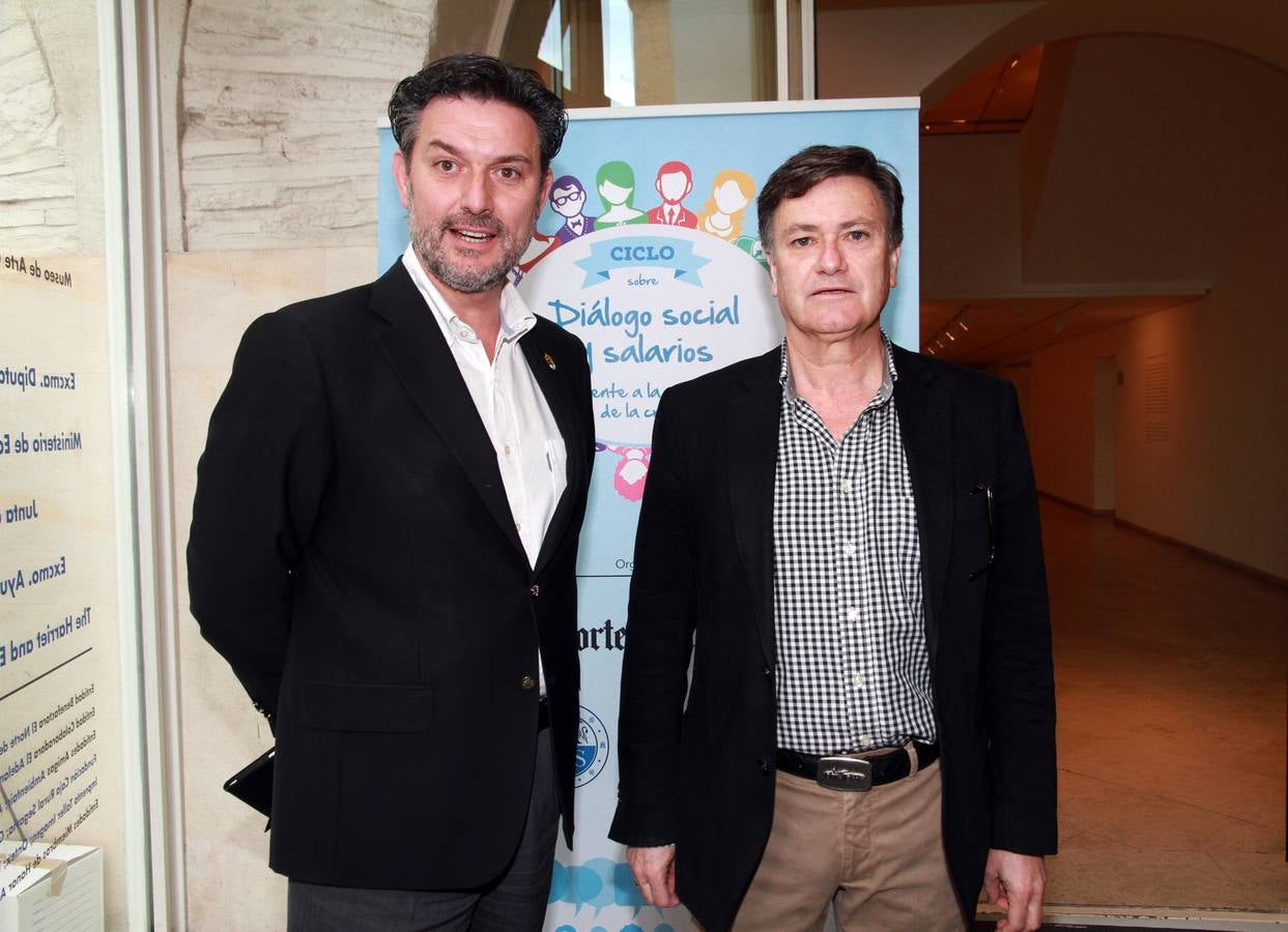 José Luis Vázquez, alcalde del Real Sitio, y Francisco Vázquez, presidente de la Diputación.