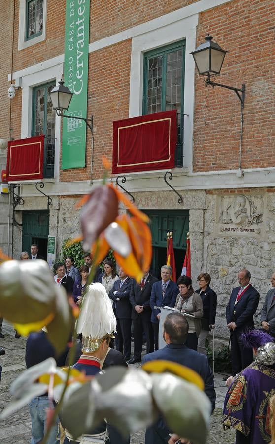 Homenaje a Miguel de Cervantes en su casa de Valladolid