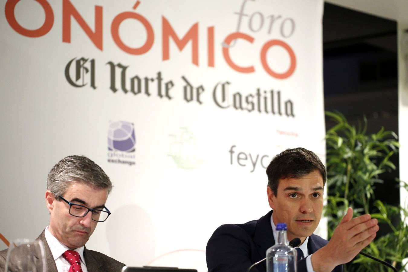 Pedro Sánchez, en el Foro Económico de El Norte de Castilla en Salamanca